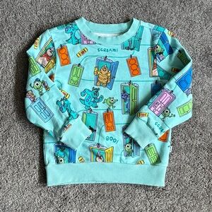 Little Sleepies Monsters Inc Sweatshirt 12-18